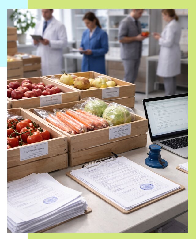 Сертификация овощей и фруктов в Учалах от 8642 р. | Алешин-Члы