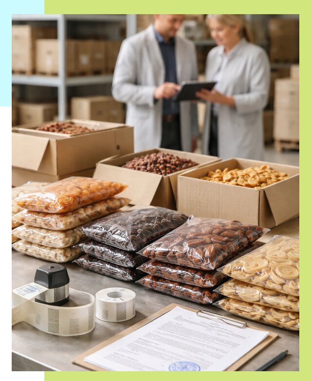 Сертификация сухофруктов в Учалах от 12200 р. | Алешин-Члы под ключ