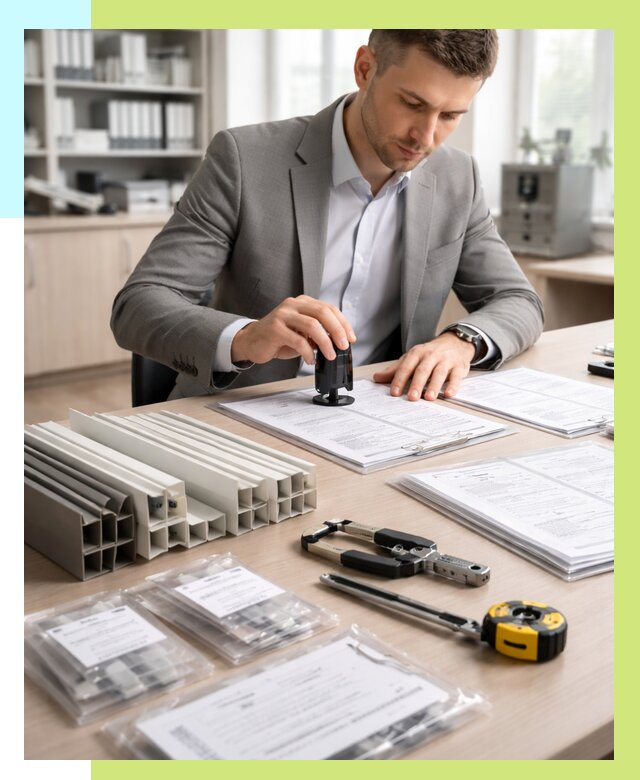 Сертификация ПВХ продукции в Учалах от 8642 р., Алешин-Члы